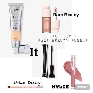 Eye, Lip & Face Bundle KYLIE, IT, URBAN DECAY & RARE BEAUTY-Bundle and Save!